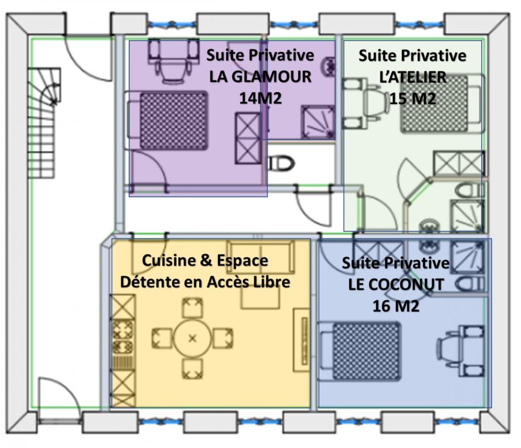 Le Convivial, Appartement Centre Ville Мюлуз Стая снимка